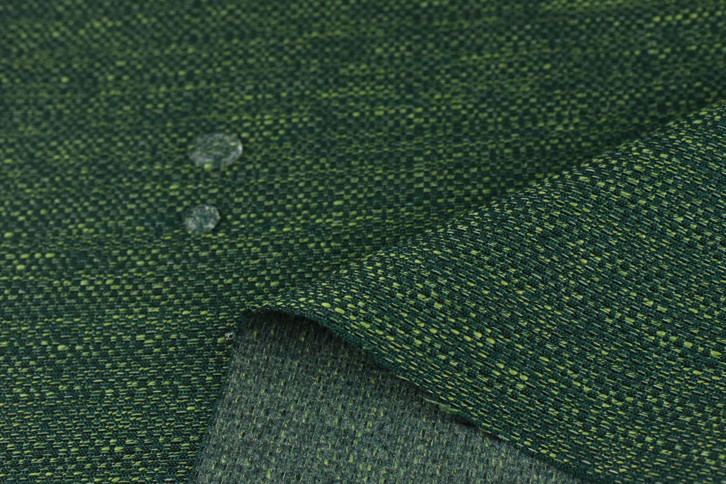 Green Chartreuse Woven Garden Patio Outdoor Upholstery Fabric For Chair Ottoman|Fabric For Outdoor Pillow Cushion|UV Resistant Fabric