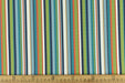 Blue Green Orange Garden Patio Striped Outdoor Upholstery Fabric For Chair Sofa Pillow|Solution Dyed Polyester Outdoor Furniture Fabric