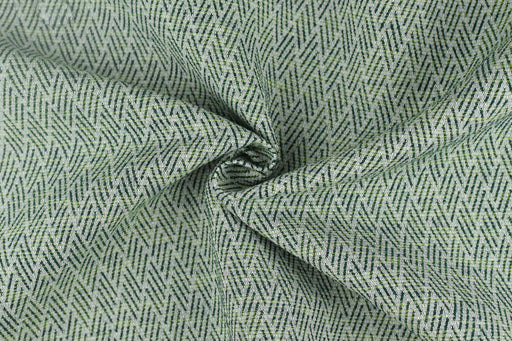 Green and Chartreuse Vintage Crosshatch Geometric Outdoor Upholstery Fabric For Chair|Garden Patio Outdoor Furniture Fabric For Cushion