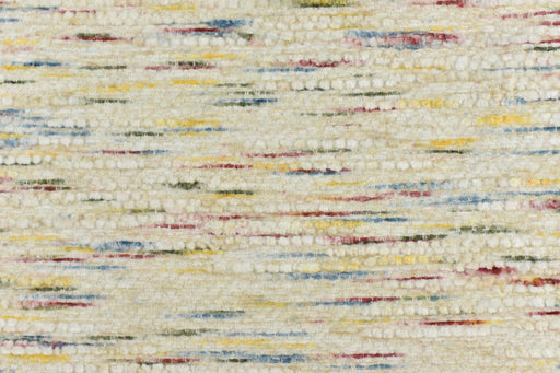 Designer Cotton Blend Plushed Chenille Stripe Upholstery and Drapery Fabric For Couch Chair|Extra Wide Multi Colored Texture Fabric 110"W