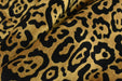 Luxury Gold Black Leopard Cut Velvet Upholstery Fabric|Vintage Cheetah Wild Animal Abstract Geometric Furniture Fabric For Ottoman Chair