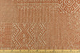 Extra Wide Heavy Weight Rust Brown Geometric Upholstery Fabric For Chair Curtain|Designer Beautiful Home Decor Fabric 290CM Wide