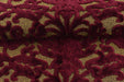 Designer Heavy Weight Red Gold Floral Cut Velvet Fabric For Chair Couch|Vintage Raised Velvet Fabric By The Yard