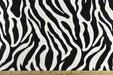 Heavy Weight Luxury Black and White Zebra Skin Cut Velvet Upholstery Fabric For Chair Couch|Abstract Geometric Wild Animal Fabric