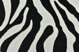 Heavy Weight Luxury Black and White Zebra Skin Cut Velvet Upholstery Fabric For Chair Couch|Abstract Geometric Wild Animal Fabric