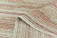 Extra Wide Designer Red Burnt Orange Upholstery Fabric and Drapery Fabric|Modern Striped Furniture and Curtain Fabric 110.4"(290CM)