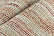 Extra Wide Designer Red Burnt Orange Upholstery Fabric and Drapery Fabric|Modern Striped Furniture and Curtain Fabric 110.4"(290CM)