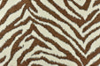 Heavy Weight Wool Blend Brown Zebra Skin Upholstery Fabric For Chair|Designer Black and White Wild Animal Skin Fabric For Couch 55"W/850GSM