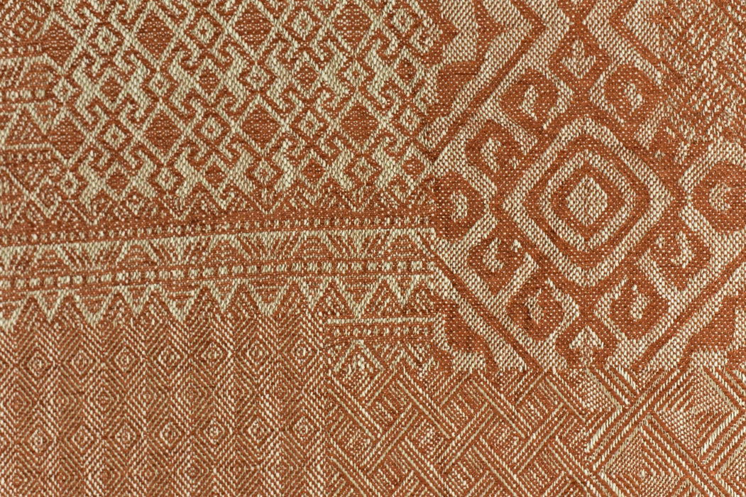 Extra Wide Heavy Weight Rust Brown Geometric Upholstery Fabric For Chair Curtain|Designer Beautiful Home Decor Fabric 290CM Wide