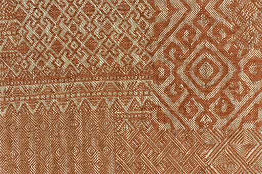 Extra Wide Heavy Weight Rust Brown Geometric Upholstery Fabric For Chair Curtain|Designer Beautiful Home Decor Fabric 290CM Wide