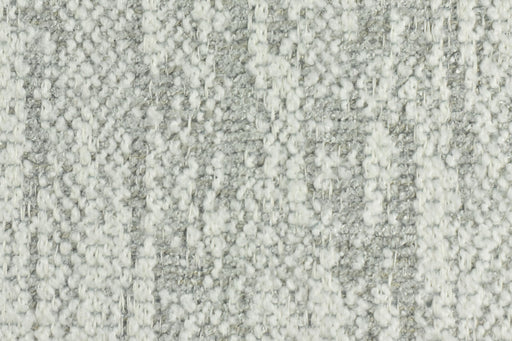 Heavy Weight Abstract Woven Chenille Blend White and Light Grey Upholstery Fabric For Dining Chair and Couch|Chunky Furniture Fabric 730GSM