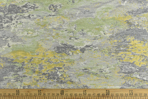 Designer Multi-Colored Abstract Woven Jacquard Upholstery Fabric For Chair Curtain|Chartreuse Green Home Decor Fabric For Furniture Drapery