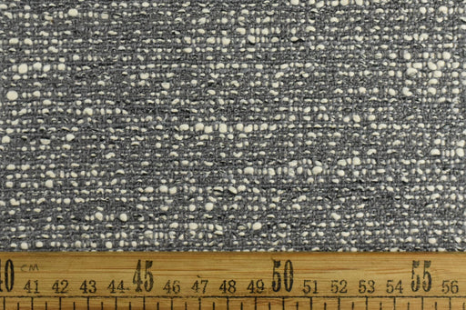 Heavy Weight Woven Cotton Blend Grey and Cream Upholstery Fabric For Dining Chair and Couch|Modern Home Decor Furniture Fabric For Ottoman