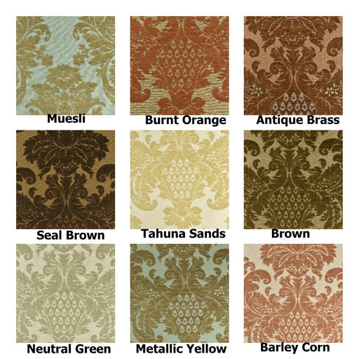 Heavy Weight Brown Vintage Chenille Floral Jacquard Damask Upholstery Furnishing and Drapery Fabric|MCM Home Decor Fabric For Chair Curtain