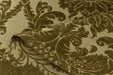 Heavy Weight Dark Brown Vintage Chenille Floral Jacquard Damask Upholstery and Drapery Fabric|MCM Home Decor Fabric For Chair Curtain