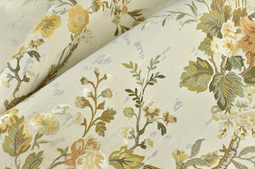 Vintage Pink And Chartreuse Green Floral Jacquard Fabric For For Cushion Chair and Curtain|Shabby Chic Floral Home Decor Fabric