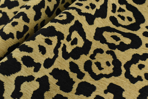 Vintage Tiger Animal Skin Textured Chenille Jacquard Upholstery Fabric For Chair Cushion|Brown Chenille Wild Animal Fabric