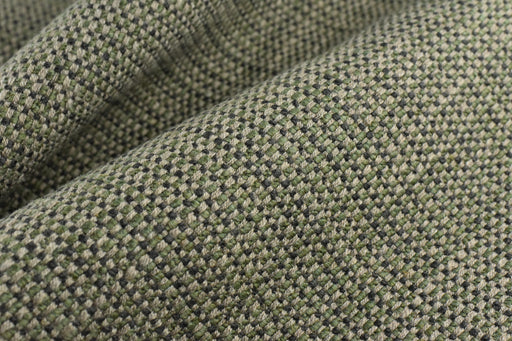 Heavy Weight Wool Linen Blend Black Green Woven Upholstery Fabric Material For Cahir|Heavy Duty Textured Furniture Reupholstery Fabric