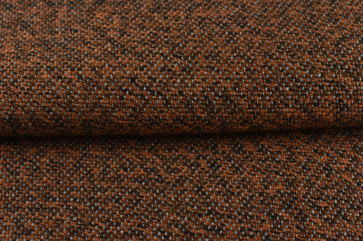 Extra Heavy Weight Wool Linen Blend Rust Brown Upholstery Fabric For Cahir|Heavy Duty Textured Furniture Reupholstery Fabric 55”W/1020GSM
