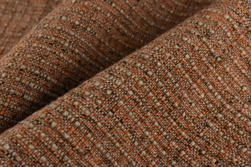 Extra Heavy Weight Wool Linen Blend Rust Brown Upholstery Fabric For Cahir|Heavy Duty Chunky Woven Reupholstery Fabric 55”W/1020GSM