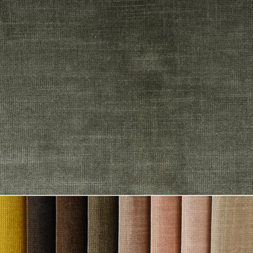 Heavyweight Shiny Cut Velvet Upholstery Fabric For Chair|Green/Pink/Blue/Black/Brown/Red Olive Green Vinatge Velvet For Furniture Curtain