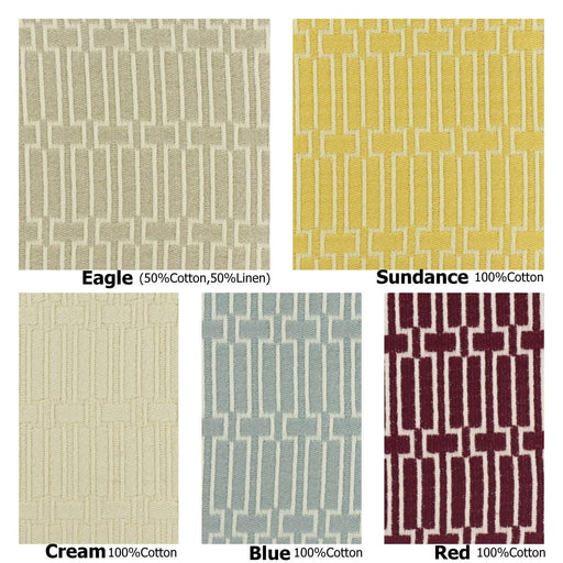 Heavy Weight Natural 100% Pure Cotton/Linen Blend Geometric Upholstery Fabric For Chair Curtain|Extra Soft Bohemian Cottage Decor Fabric