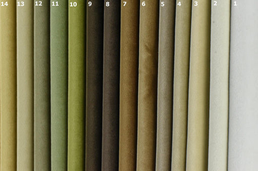 Heavy Weight Wool Feel Luxury Chunky Green/Red/Pink/BrownVelvet Upholsetry Fabric For Chair|Thick Plain Velvet with Felt Backing-41 Colors