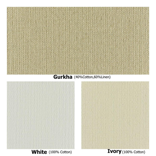 Heavy Weight Pure Cotton/Linen Blend Vintage Small Waffle Upholsetry Fabric For Chair|Natural Soft Geometric Kids Room Fabric For Curtain