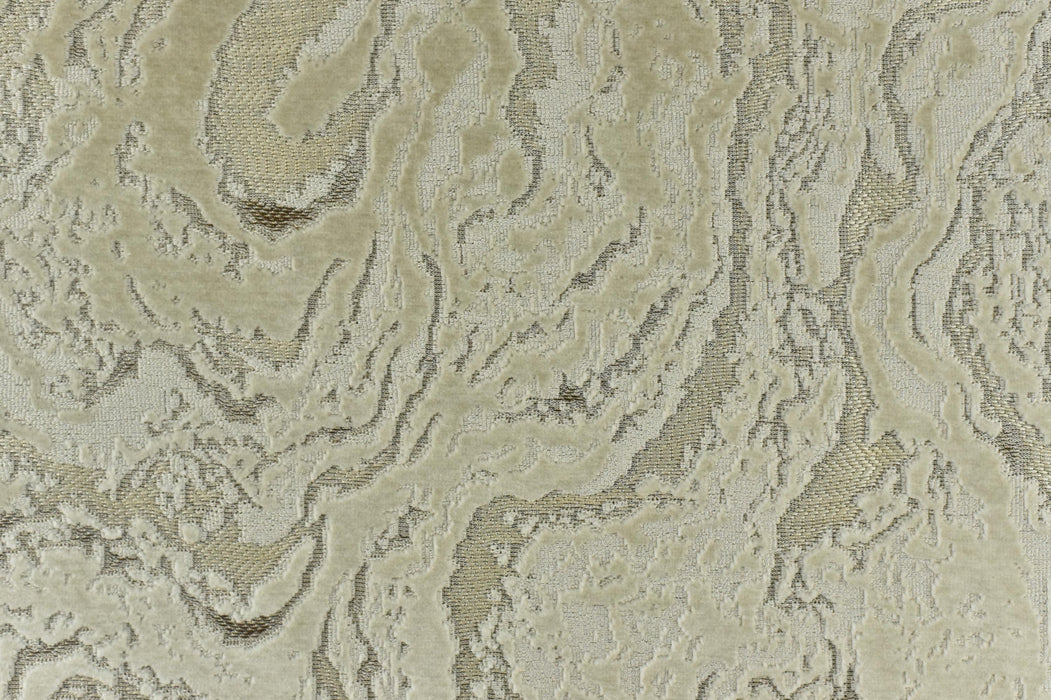 Heavy Weight Cream Beige Abstract Geometric Raised Cut Velvet Upholstery Fabric By The Yard For Chair|Luxury 3D Cut Velvet Fabric
