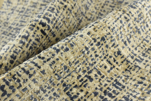 Clearance Sale!Heavy Weight Blue and Beige Abstract Geometric Cut Velvet Upholstery Fabric For Chair|Durable Furniture Fabric For Cushion