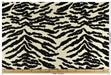 Heavy Weight Luxury Black Cream White Cotton Blend Zebra Skin Cut Velvet Upholstery Fabric|Abstract Geometric Wild Animal Fabric For Chair