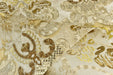 Clearance Sale!Heavy Weight Luxury Vintage French Gold Damask Floral Embroideried with Sequins on Cut Velvet Fabric For Chair and Curtain