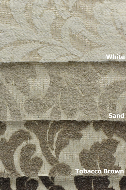 Heavy Weight Vintage Black Cream Floral Jacquard Wool Linen Cotton Blend Upholstery Fabric For Chair Curtain|Home Decor Soft Fabric 6 Colors