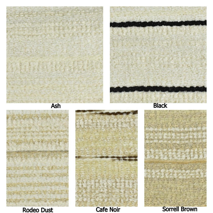 Vintage Heavy Wool Linen Cotton Blend Multi-Colored Striped Upholstery Fabric|Soft Furniture Fabric For Couch Chair Cushion Drapery 74"W