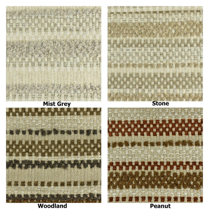 Designer High End Extra Heavy Weight Linen Blend Olive Green Striped Upholstery Fabric For Chair|Heavy Duty Rust Brown Textured Sofa Fabric
