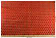 Heavy Weight Red/Golden Yellow Geometric Jacquard Cut Velvet Upholstery Fabric For Chair Couch|Vinatge Geometric Furniture Fabric