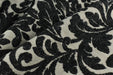 Heavy Weight Vintage Black Cream Floral Jacquard Wool Linen Cotton Blend Upholstery Fabric For Chair Curtain|Home Decor Soft Fabric 6 Colors