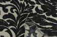 Heavy Weight Vintage Black Cream Floral Jacquard Wool Linen Cotton Blend Upholstery Fabric For Chair Curtain|Home Decor Soft Fabric 6 Colors