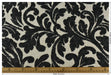 Heavy Weight Vintage Black Cream Floral Jacquard Wool Linen Cotton Blend Upholstery Fabric For Chair Curtain|Home Decor Soft Fabric 6 Colors