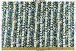 Heavy Weight Blue and Green Tropical Upholsetry Fabric|Botanical Floral Jacquard Fabric|Abstract Geometric Furniture Fabric for Chairs