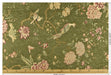 Heavy Weight Mid Century Modern Green and Pink Bird Floral Chenille Upholstery Fabric For Chair|Botanical Animal Flower Furniture Fabric