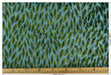 Designer Heavy Weight Blue and Green Peacock Feather Pattern Cut Velvet Upholstery Fabric For Chair|Vintage Animal Skin Geometric Fabric