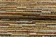 Designer High End Heavy Weight Linen Blend Rust Brown Striped Boucle Upholstery Fabric For Chair|Heavy Duty Geometric Furniture Fabric