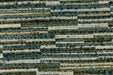 Designer High End Heavy Weight Linen Blend Blue Green Striped Boucle Upholstery Fabric For Chair|Heavy Duty Geometric Furniture Fabric