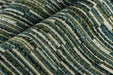 Designer High End Heavy Weight Linen Blend Blue Green Striped Boucle Upholstery Fabric For Chair|Heavy Duty Geometric Furniture Fabric