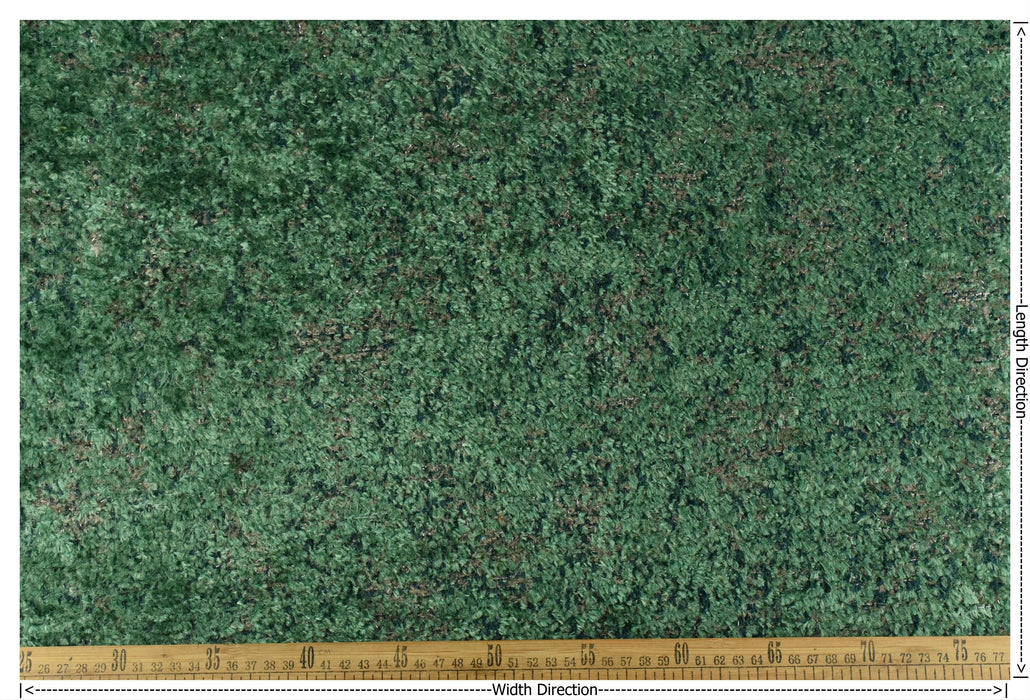 Heavy Weight Plushed and Shiny Green Upholstery Fabric For Chair|Heavy Duty Emerald Furniture Fabric|Designer Texture for Sofa Headboard