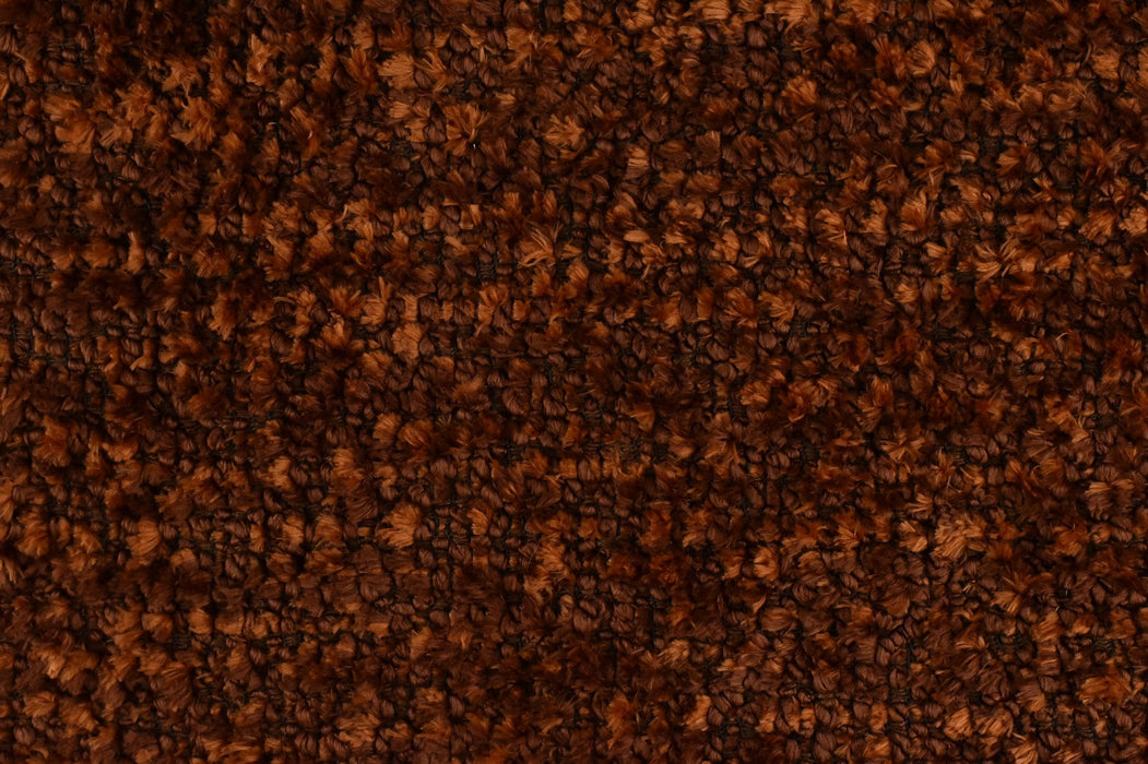 Heavy Weight Rust Brown Wool Blend Upholstery Fabric|Extra Soft Plushed Textured Fabric For Chair Couch|Luxury Furniture Fabric For Sofa