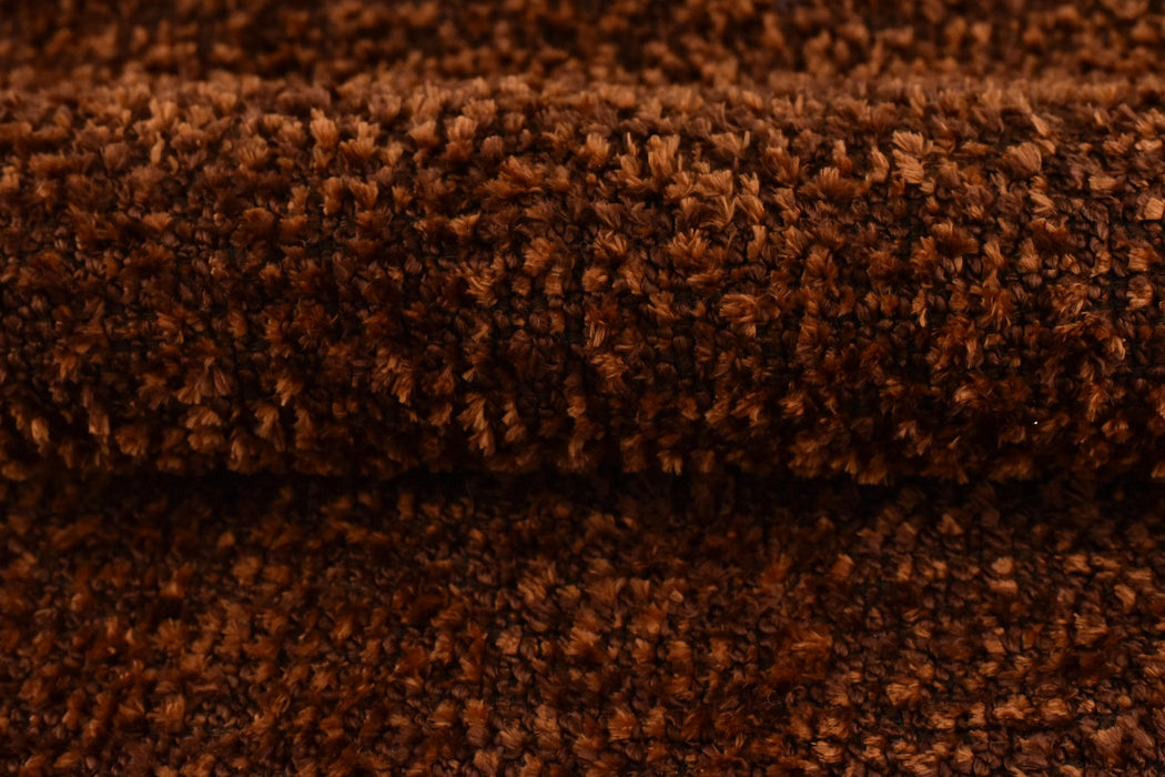 Heavy Weight Rust Brown Wool Blend Upholstery Fabric|Extra Soft Plushed Textured Fabric For Chair Couch|Luxury Furniture Fabric For Sofa
