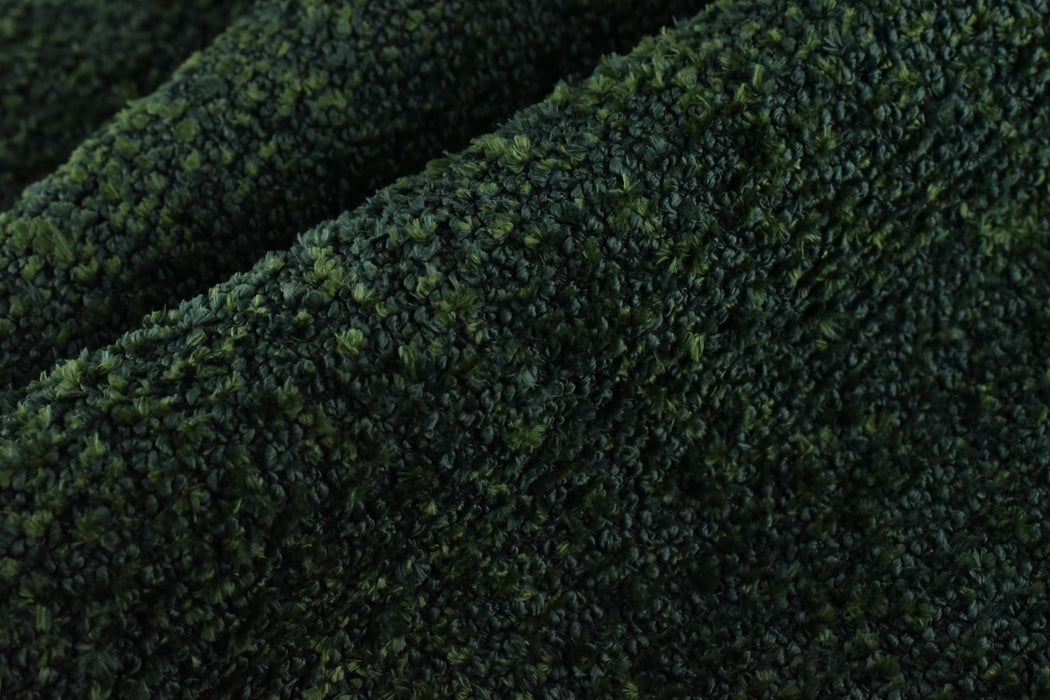 Heavy Weight Vintage Green Wool Blend Upholstery Fabric|Extra Soft Plushed Textured Fabric For Chair Couch|Luxury Furniture Fabric For Sofa