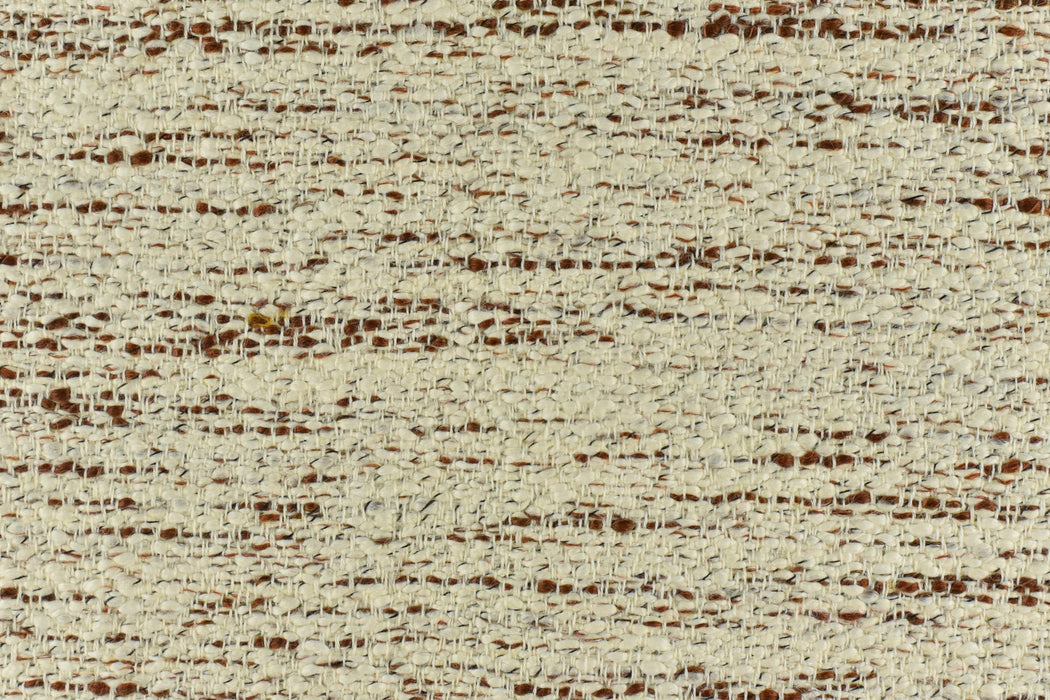 Heavy Weight Cream Rust Brown Textured Wool Blend Upholstery Fabric|Coarse Woven Fabric For Chair Sofa |Luxury Furniture Fabric by the Yard